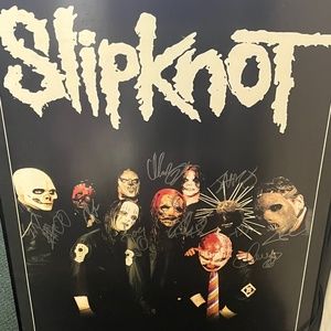 All original member framed autographed poster